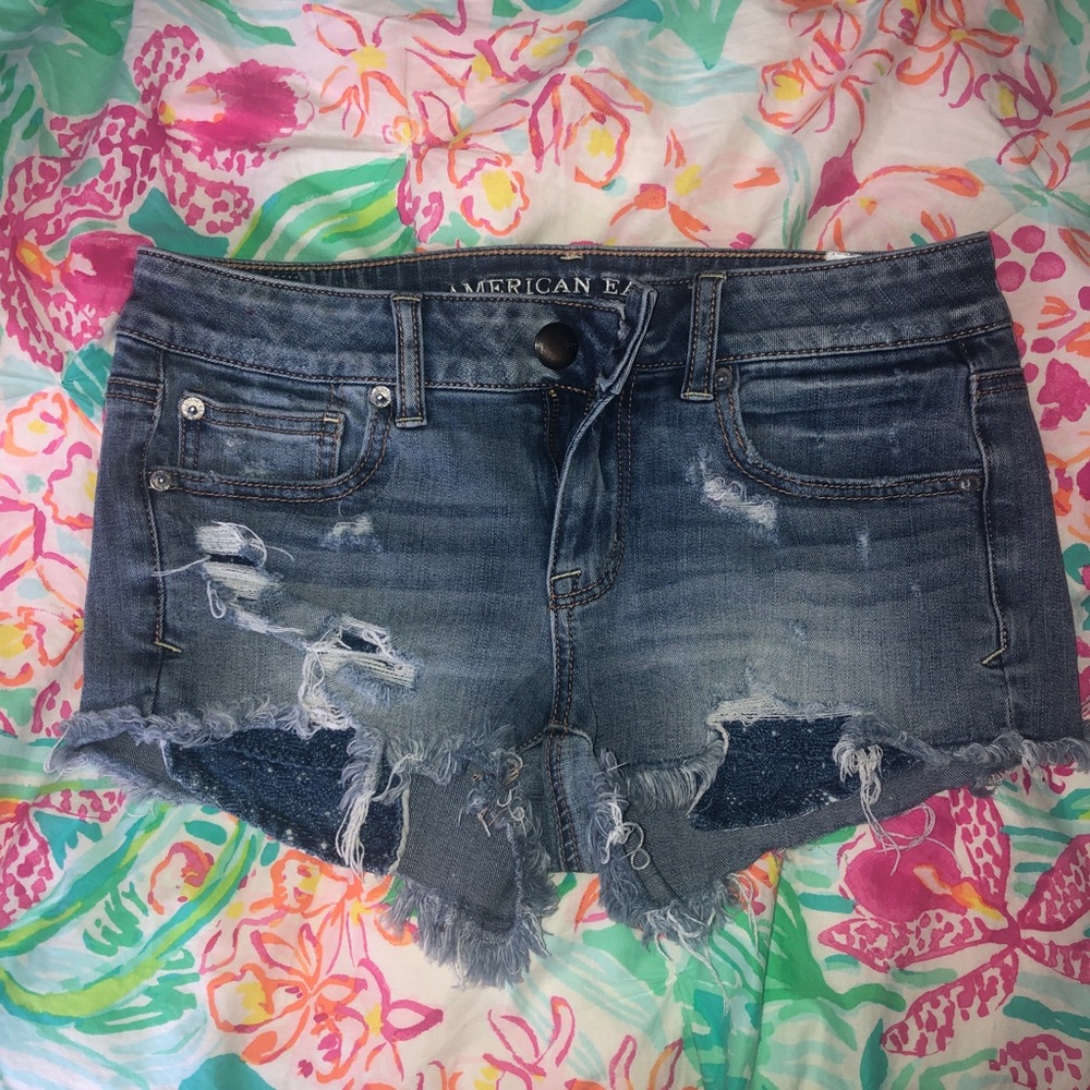 American eagle jean shorts
